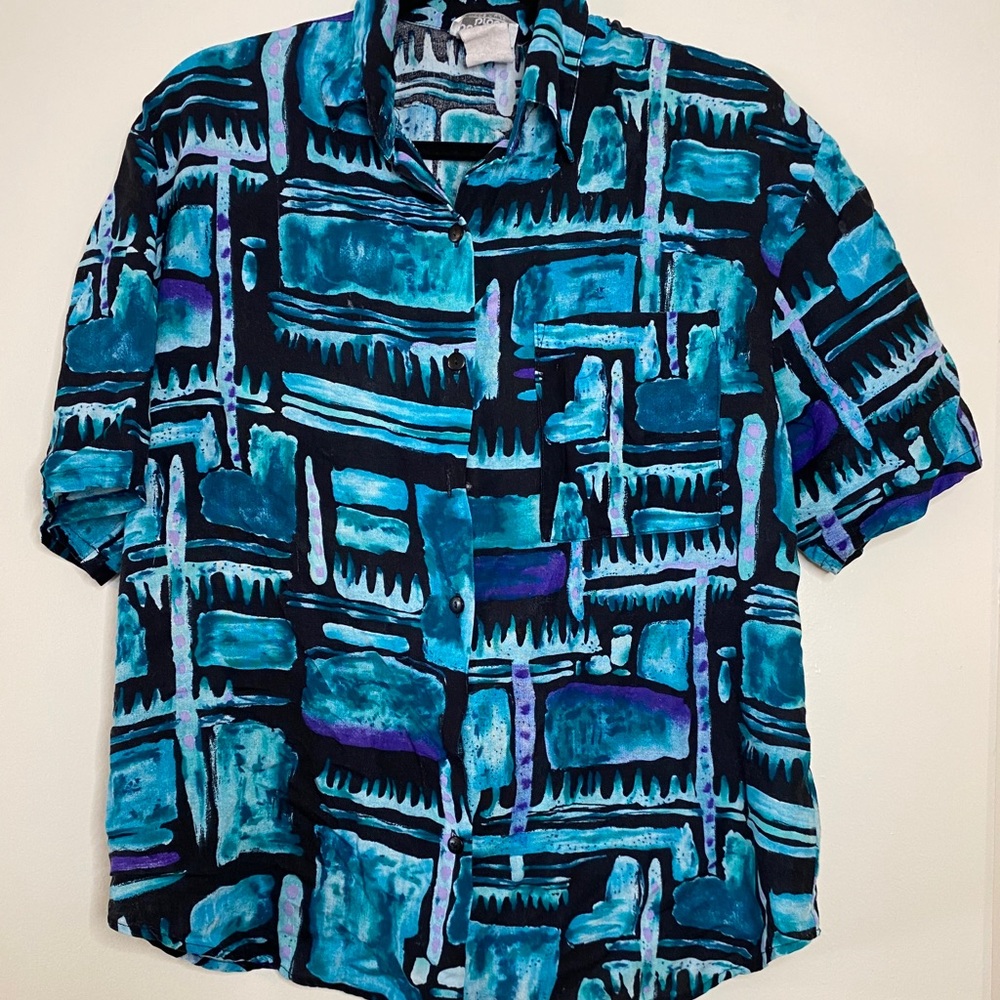 SOLD Funky vintage patterned shirt